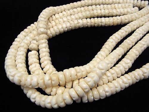 Buffalo Born Rondelle 10x10x5mm Faceted half or 1strand beads (aprx.15inch/38cm)