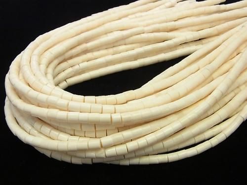 Buffalo Born Rondelle (Heishi) 5x5x5mm 半串或一串珠子 (約15英吋/38公分)