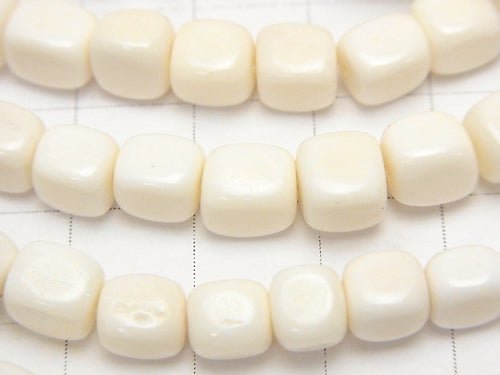 Buffalo Born Cube 6x6x6mm half or 1strand beads (aprx.15inch/38cm)