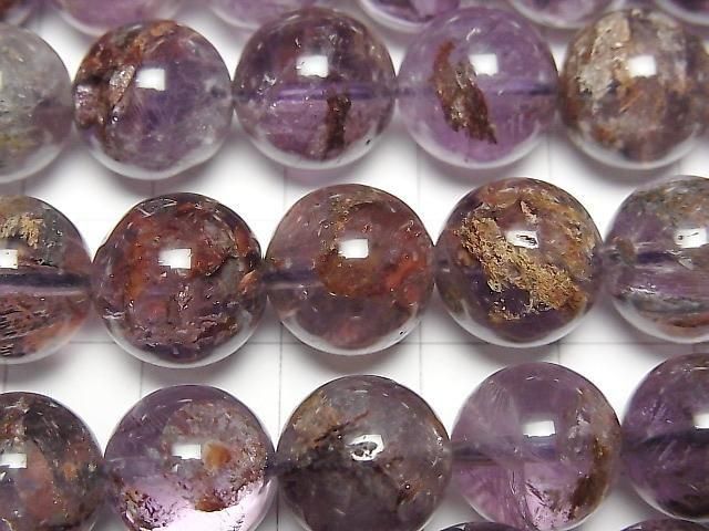 Améthyste jardin ronde AAA 12mm perles (environ 36cm/15pouces) en demi-fil ou un fil