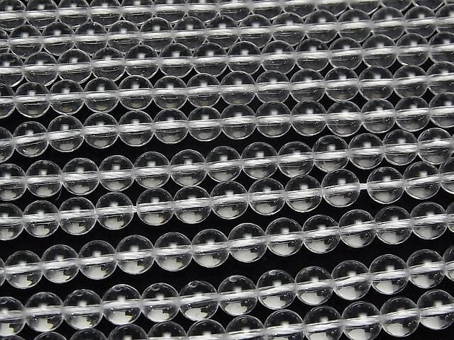 Kristall (Synthetischer Quarz) AAA Rund 6mm 1 Strang Perlen (ca. 15 Zoll / 37 cm)
