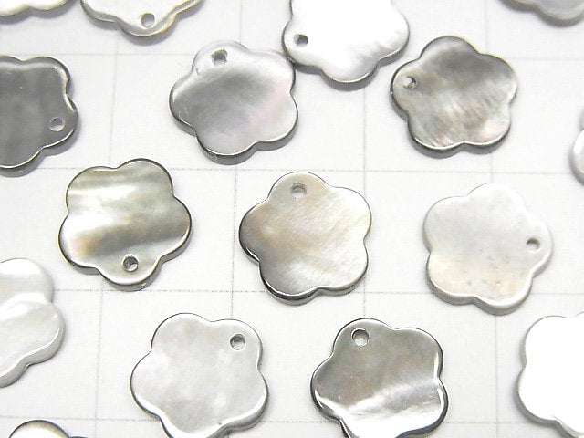 Hochwertige schwarze Muschel AAA Blume 10 mm 3 Stk $2,79!