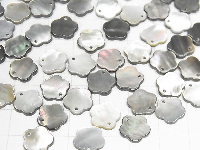 Hochwertige schwarze Muschel AAA Blume 10 mm 3 Stk $2,79!