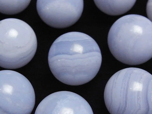 Blue Lace Agate AAA Sphere, Round 20mm 1pc