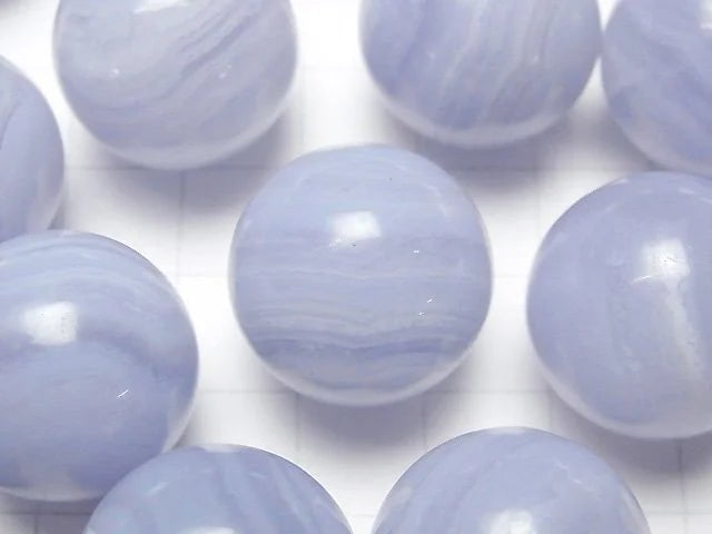 Blue Lace Agate AAA Sphere, Round 20mm 1pc
