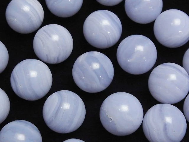 Blauer Lace-Agat AAA Kugel, Rund 20mm 1Stk