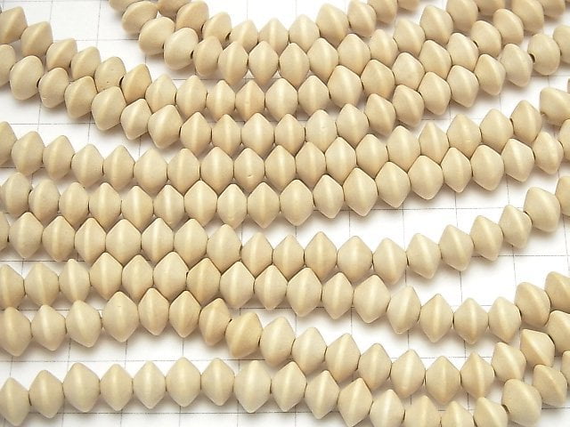 1strand $3.79! White Wood Roundel 8x8x5mm 1strand (aprx.15inch / 37cm)