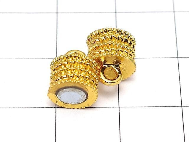 Metal parts, Jump Ring with magnetic clasp, 18x8x8mm, 2 pairs