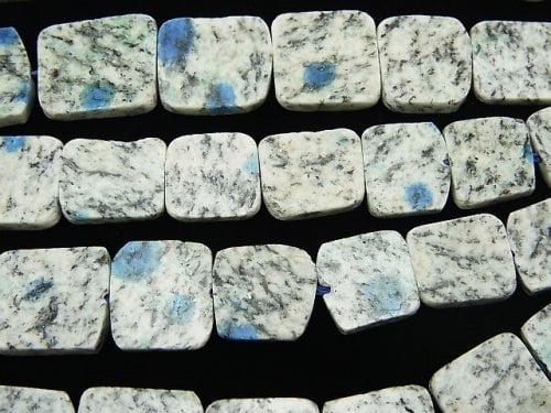 Himalaya K2 Azurite's Slice Nugget half or 1strand beads (aprx.7inch / 18 cm)