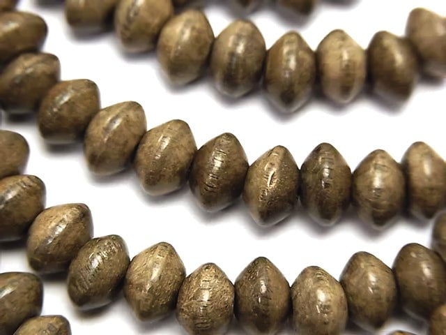 1strand $4.79! Gray Wood Rondelle 8x8x5mm 1strand beads (aprx.15inch / 37cm)