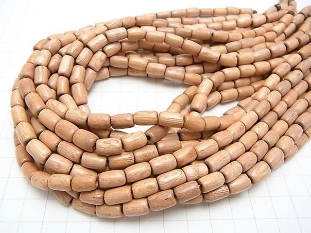 Rosewood Tube 10x6x6mm 1strand beads (approx. 15 inches/38 cm)