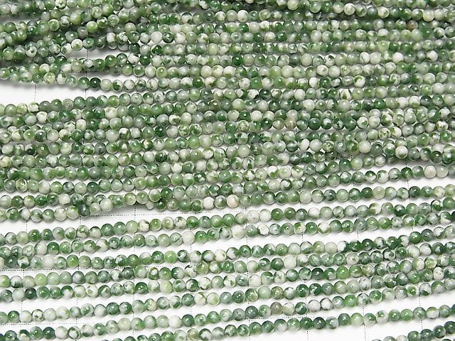 Saussurit Rund 2mm 1Strang Perlen (ca. 15 Zoll / 38 cm)