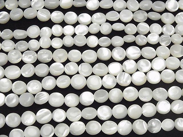 Coquille blanche de haute qualité (huître à lèvre argentée) AAA, perles en forme de pépite, 1 fil (environ 38 cm)