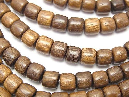 Wood Beads Rondelle (Heishi )6x6x6mm 1strand beads (aprx.15inch/38cm)