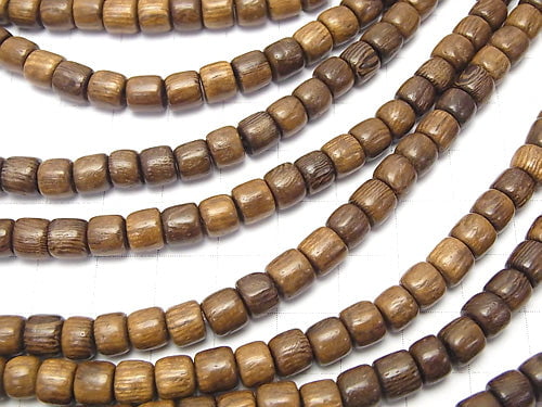 Wood Beads Rondelle (Heishi )6x6x6mm 1strand beads (aprx.15inch/38cm)