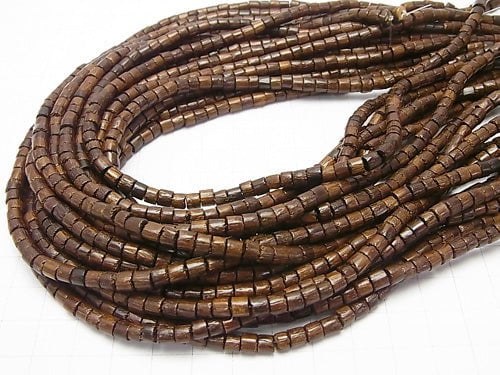 1strand $2.79! Wood Beads Tube 4.5x4.5x3mm 1strand beads (aprx.15inch/38cm)