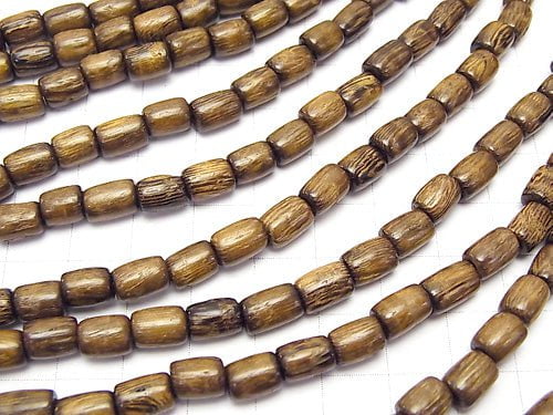 1strand $2.79! Wood Beads Tube 7x6x6mm 1strand beads (aprx.15inch/36cm)