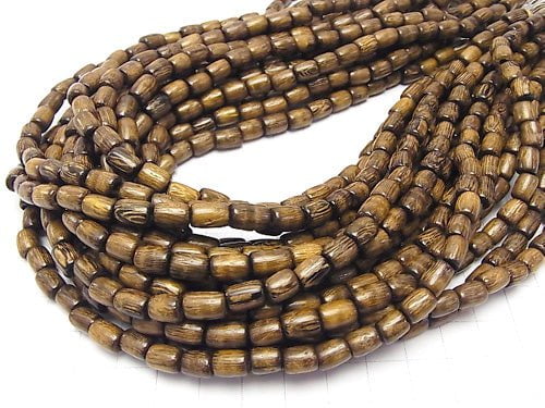 1strand $2.79! Wood Beads Tube 7x6x6mm 1strand beads (aprx.15inch/36cm)