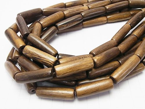 1strand $4.79! Wood Beads Tube 32x10x10mm 1strand beads (aprx.15inch/38cm)