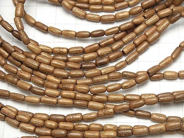Wood Beads Rice 6x3x3mm 1strand beads (aprx.15inch/38cm)