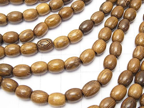 1strand $3.79! Wood Beads Rice 8x6x6mm 1strand beads (aprx.15inch/38cm)