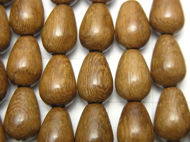 Wood Beads Vertical Hole Drop 11x8x8mm 1strand beads (aprx.15inch/38cm)