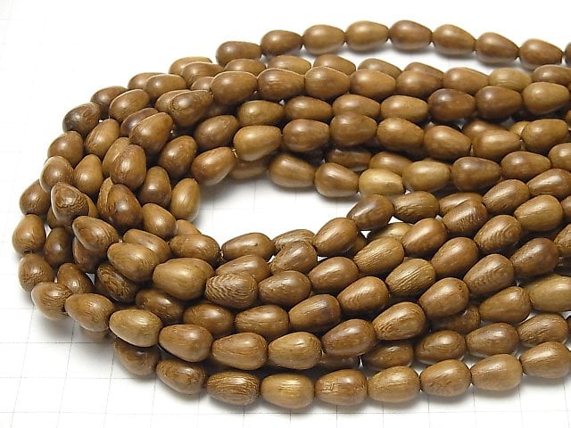 Wood Beads Vertical Hole Drop 11x8x8mm 1strand beads (aprx.15inch/38cm)