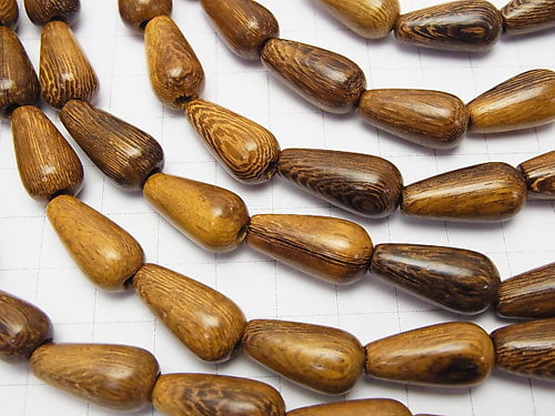 Wood Beads Vertical Hole Drop 20x10x10mm 1strand beads (aprx.15inch/38cm)
