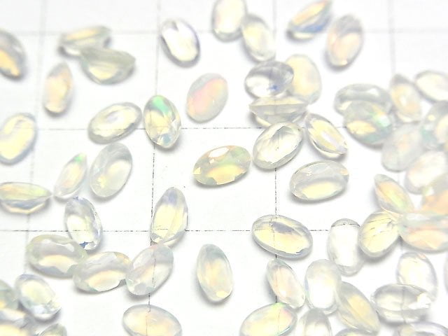 Hohe Qualität Äthiopischer Opal AAA oval facettiert 5 x 3 mm 10 Stück 13,99 $!