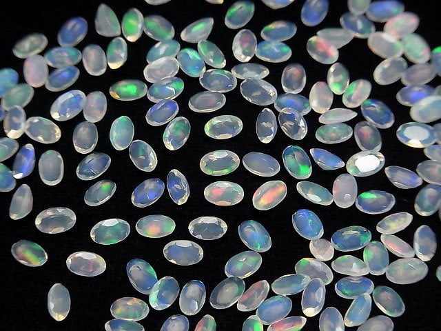 Hohe Qualität Äthiopischer Opal AAA oval facettiert 5 x 3 mm 10 Stück 13,99 $!