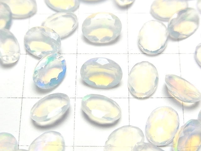 Hohe Qualität Äthiopischer Opal AAA oval facettiert 8 x 6 mm 5 Stück 34,99 $!