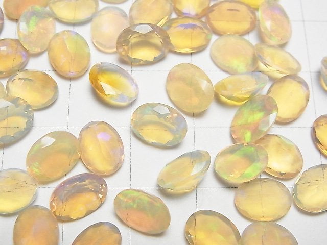 Hohe Qualität Äthiopischer Opal AAA oval facettiert 9 x 7 mm 5 Stück 49,99 $!