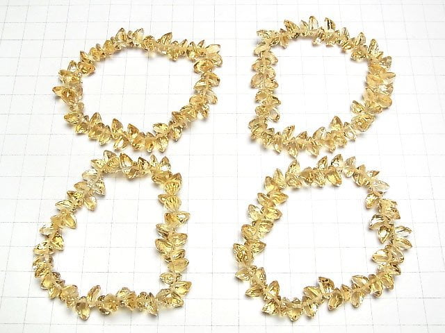 Hochwertiger Citrin AAA oval facettiert 9x7x5mm 1/4-Armband