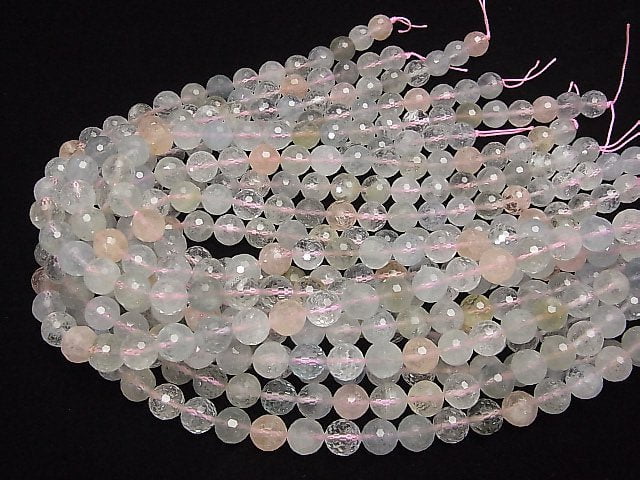 Hochwertig! Berylmix (mehrfarbiger Aquamarin) AAA 128 facettiert rund 10 mm 1/4 oder 1Strang Perlen (ca. 15 Zoll / 37 cm)