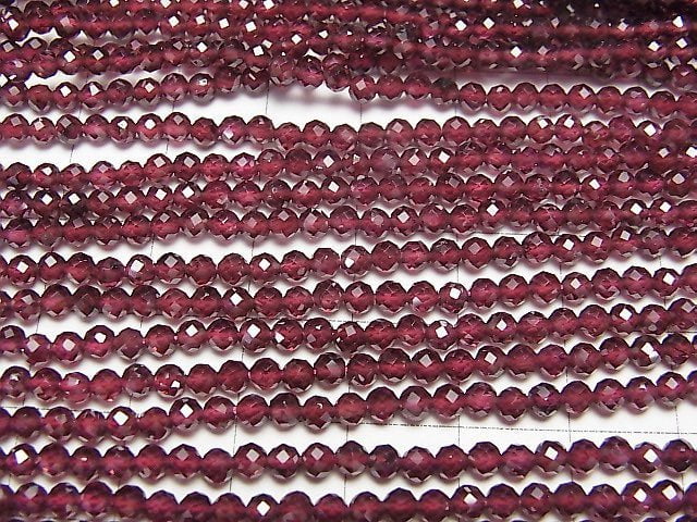 Hochwertig! 1 Strang 4,79 $! Mosambik Granat AAA - 32 facettiert Rund 3 mm 1 Strang Perlen (ca. 15 Zoll / 35 cm)