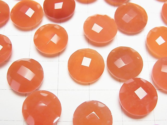 Hochwertiger Karneol AAA unbohrter Münze Kissen Schnitt 12x12mm 3 Stück 13,99 $!