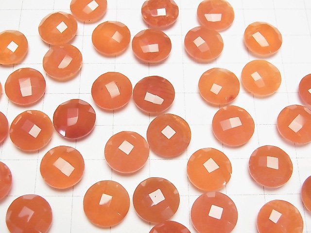 Hochwertiger Karneol AAA unbohrter Münze Kissen Schnitt 12x12mm 3 Stück 13,99 $!