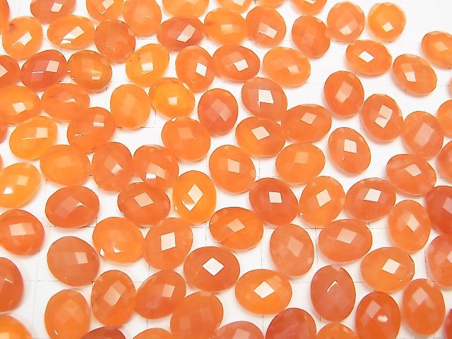 Hochwertiger Karneol AAA unbohrter ovaler Kissen Schnitt 10x8mm 4 Stück 8,79 $!
