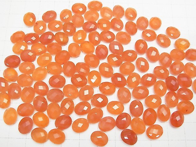 Hochwertiger Karneol AAA unbohrter ovaler Kissen Schnitt 10x8mm 4 Stück 8,79 $!