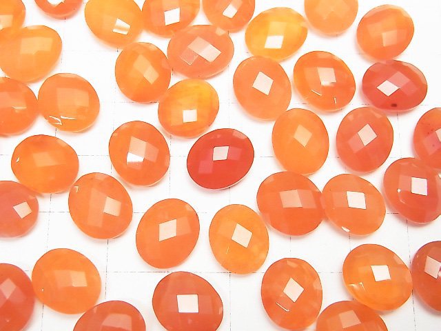 Hochwertiger Karneol AAA unbohrter ovaler Kissen Schnitt 12x10mm 4 Stück 14,99 $!