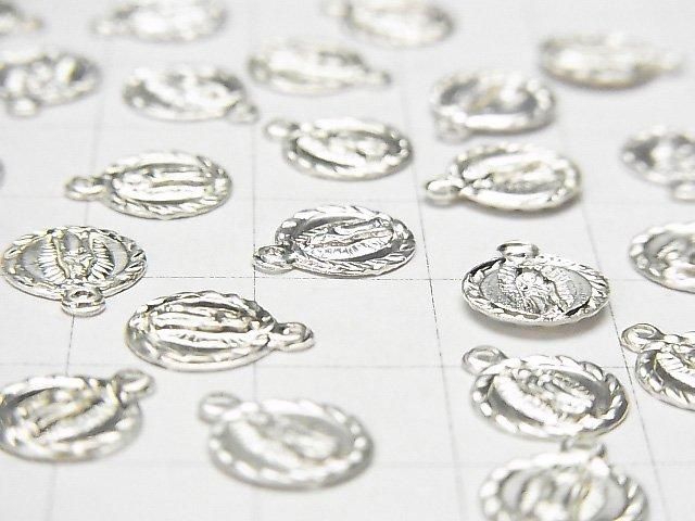 925純銀吊飾 10x8.5公釐 聖牌 3件裝