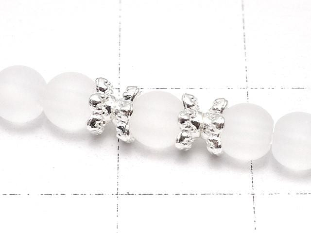 金屬串珠帽 4x4x1.5mm 淺銀色 10個