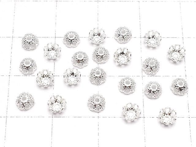 金屬珠托 4x4x2mm 銀色 10個