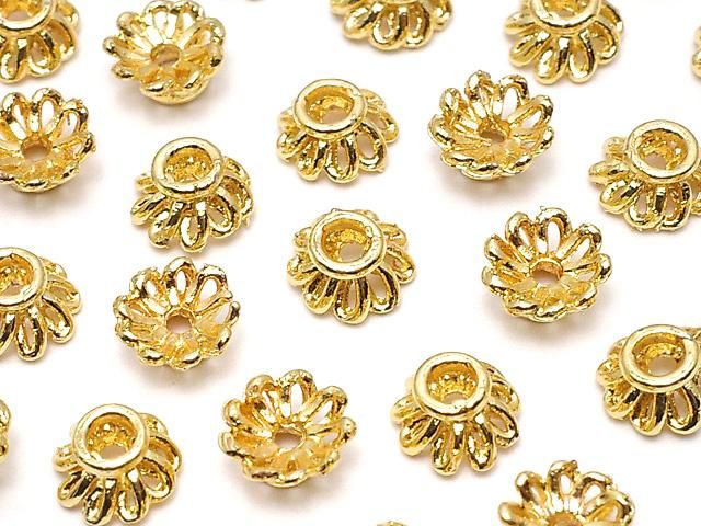 金屬珠帽 6x6x3mm 金色 10個