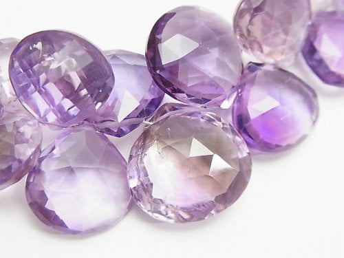 Amethyst, Chestnut Shape, Faceted Briolette, One of a kind One of a kind
