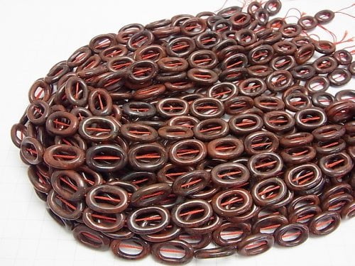 1strand $8.79! Poppy Jasper Oval (Donut) 20 x 13 x 3 mm 1strand beads (aprx.15 inch / 37 cm)