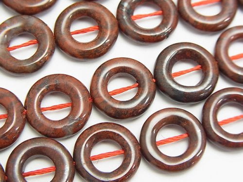 Coin, Jasper Gemstone Beads