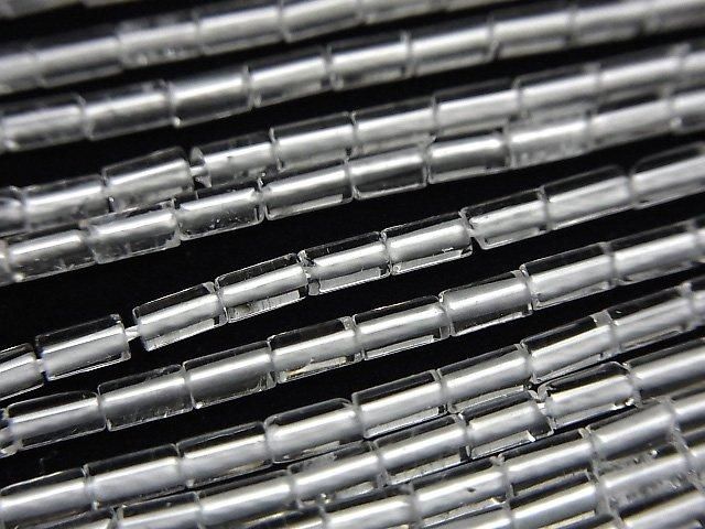 Kristall AAA- Rohr 4x2x2mm 1 Strang Perlen (ca. 36 cm)
