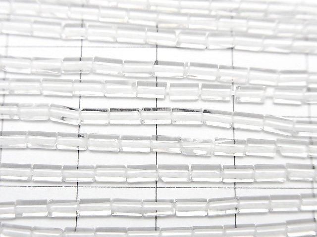 Kristall AAA- Rohr 4x2x2mm 1 Strang Perlen (ca. 36 cm)