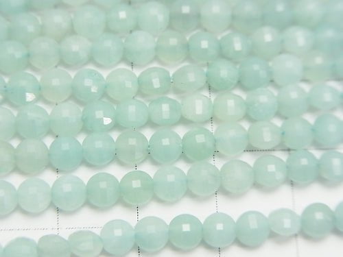 High Quality! 1strand $11.79! Amazonite AA++ Faceted Coin 4x4x3mm 1strand beads (aprx.15inch/38cm)